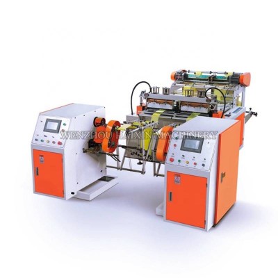 Garbage Bag Rolling Two Line Double Lines 50x2 Fully Automatic Bag Machine Making Garbage Bag